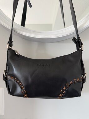 Vintage Clubhouse Designed by Jane Shilton Black Shoulder Bag Y2K
